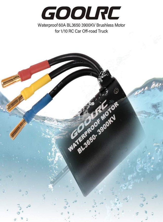 GoolRC BL3650 Brushless Motor, Waterproof 3900KV Brushless Motor with 60A ESC Combo for 1/10 Scale RC Ca,Truck,Boat,Plane RC Toys - Image 2